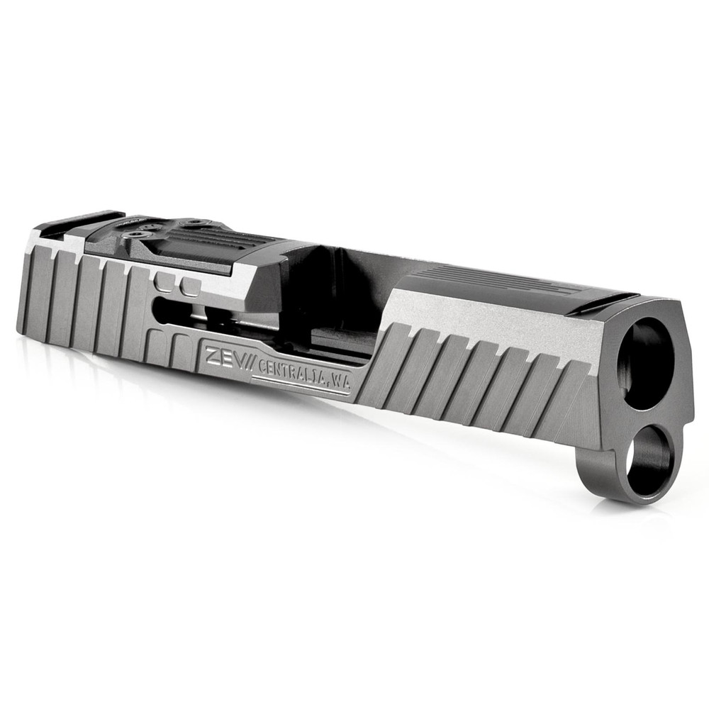 ZEV Z365 Octane Slide with RMSC Optic Cut, Gray - Pointing Right
